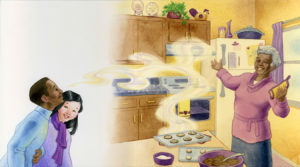 Singing while cooking