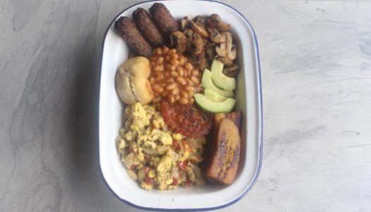 Carib-british breakfast (Best of both worlds)