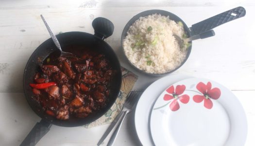 Stew chicken and Rice #FivePoundFlava